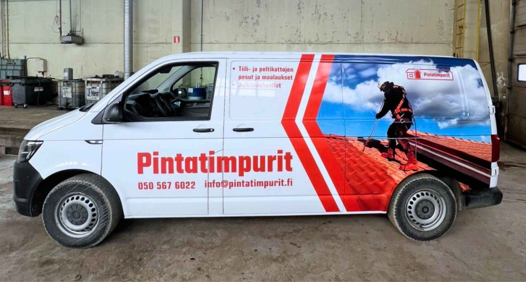 Pintatimpureille toteutettu ajoneuvoteippaus